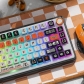 Starting Line 104+18 Clear PC+PBT Dye-subbed Pudding Jelly Keycaps Set MSA Profile Mechanical Keyboard